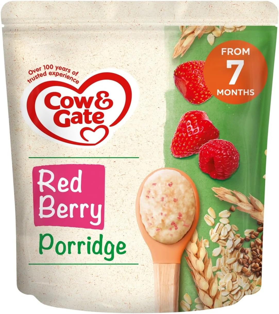 & Gate Red Berry Wholegrain Porridge Baby Cereal, 200g