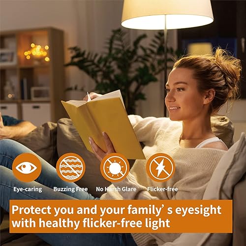 Miniatura 5 de Meconard Bombilla decorativa de media cromada, G80G25 regulable E26 con base de tornillo mediano LED de filamento globo, equivalente a 60 vatios,