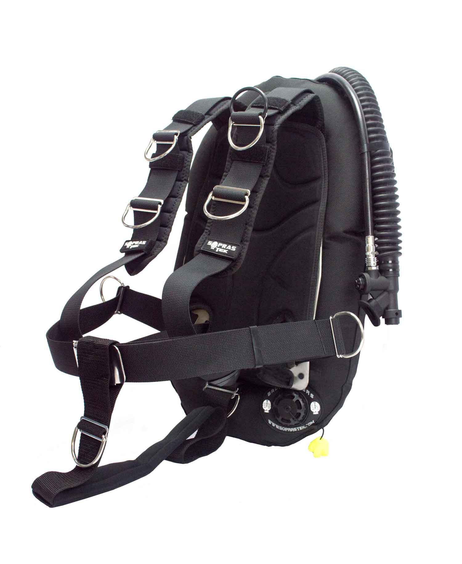SoprasTek LZ 14 BCD 30lbs Bladder Stainless Steel Backplate Single Tank BC Scuba Diving Travel Low V