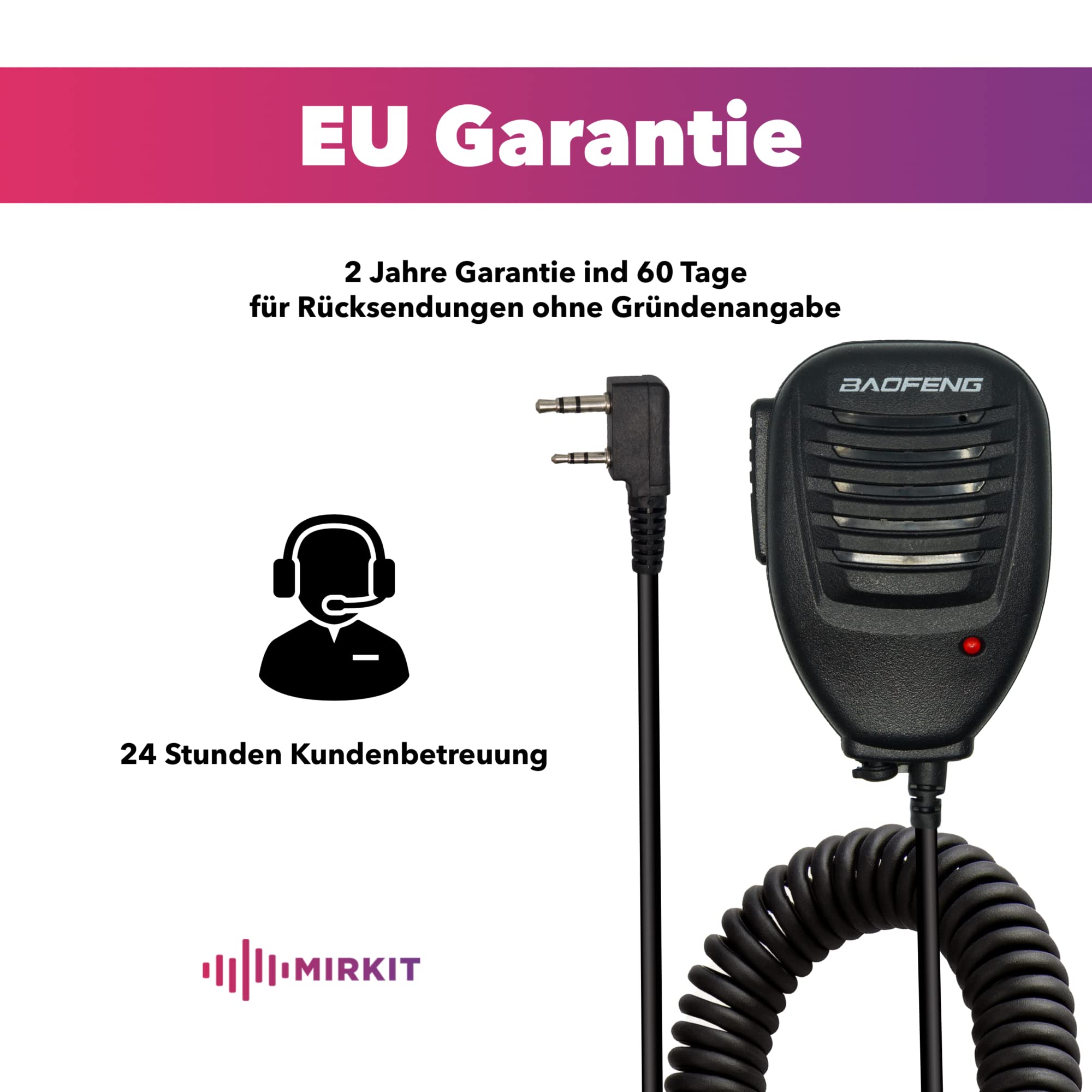 Mirkit Głośnik mikrofon do UV-mk5, UV-mk…