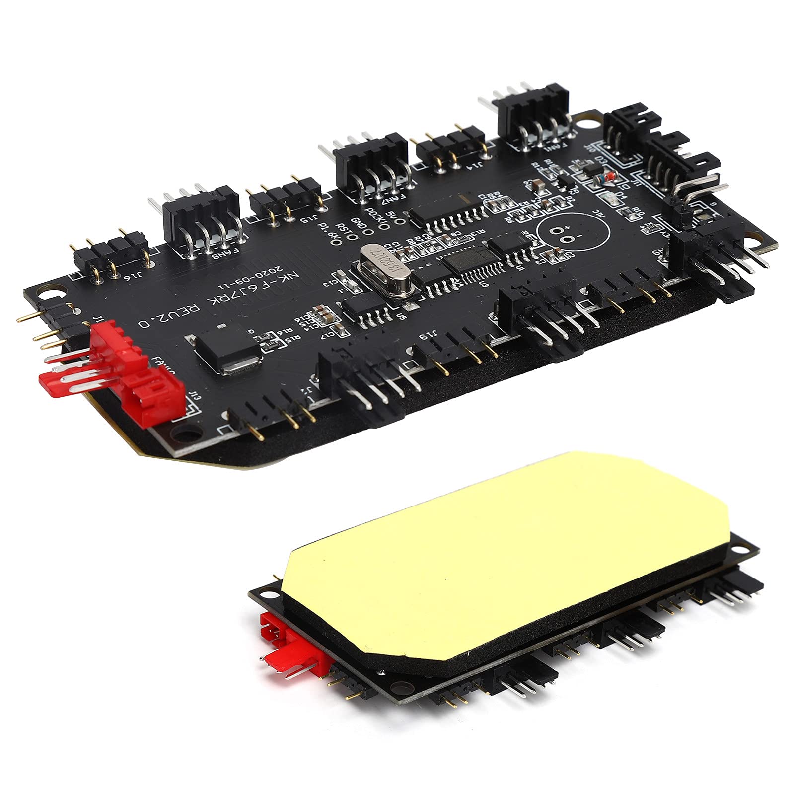 Kontroler Oświetlenia LED PCB Zasilacz Wentylatora Hub 4/3-pinowy Rozdzielacz ARGB Bezprzewodowy Pilot o Profesjonalnym Designie i Rozsądnej Konstrukcji