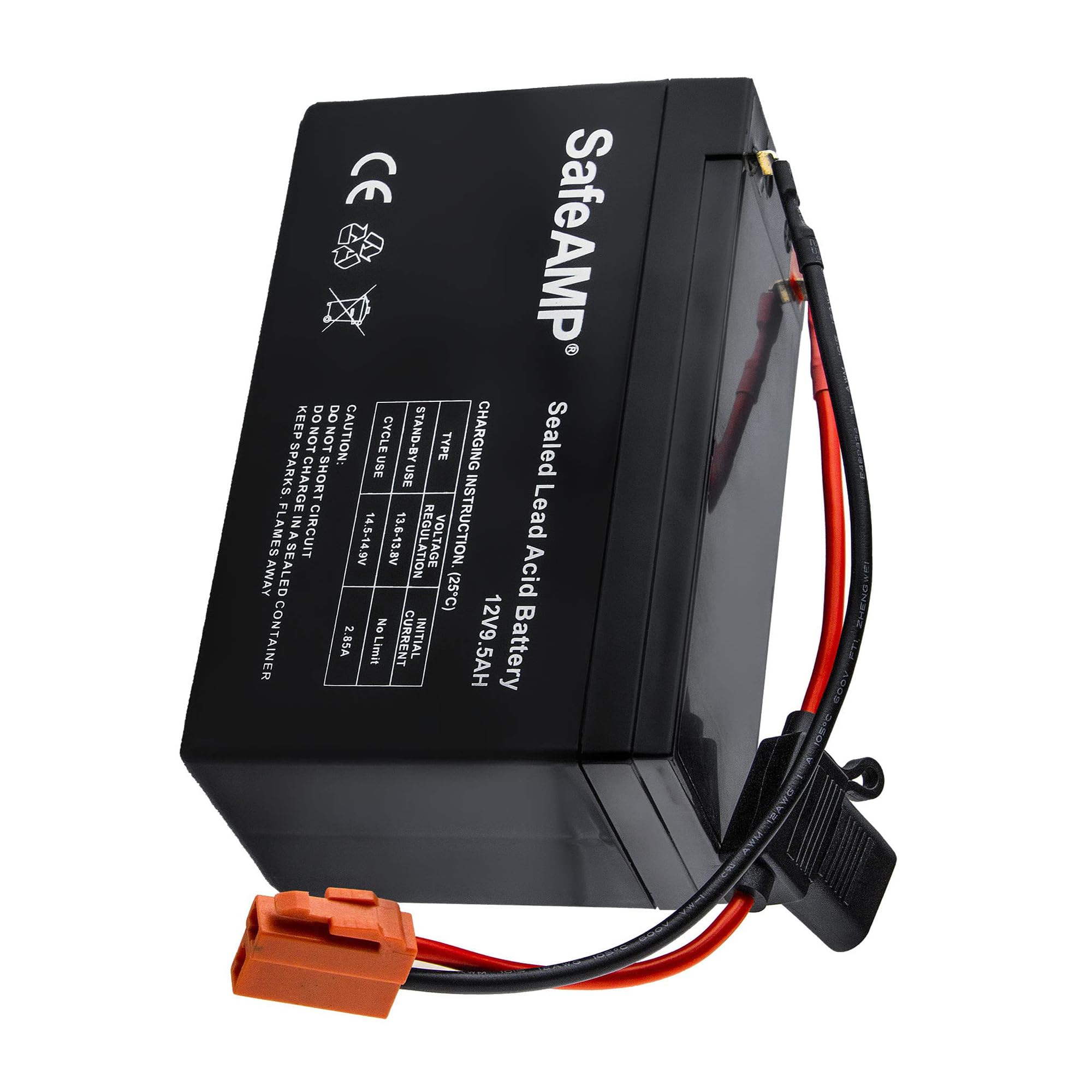 Aputoxz Wire Harness Connector Compatible with 12-Volt Ride On Vehicle with red 2 pins Connector Black