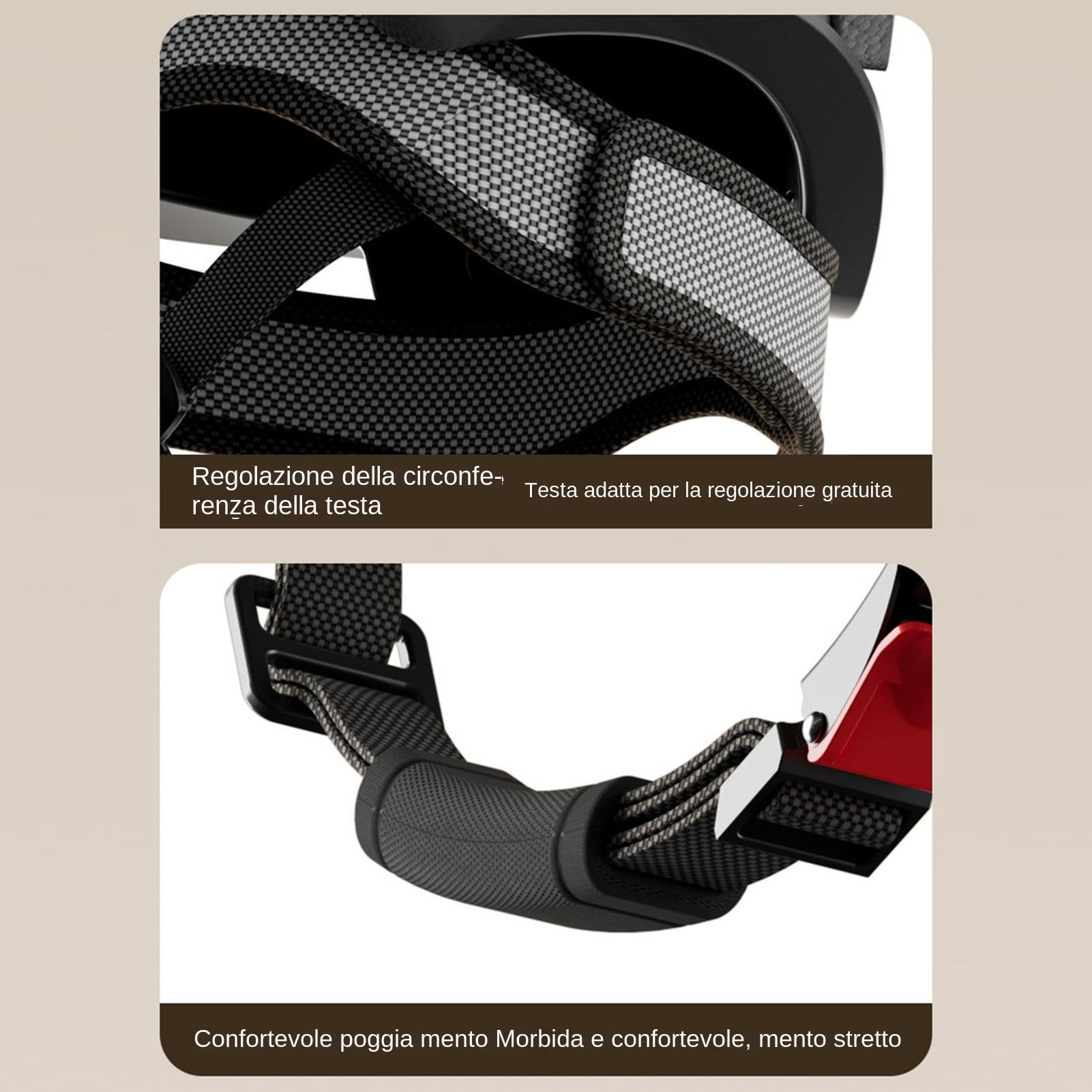 Casco da Moto per Adulti - Casco da Moto Aperto con Visiera, Casco da Sicurezza per Moto A Faccia Aperta, Ammortizzante Casco da Scooter per Unisex della Circonferenza della Testa 45-65cm