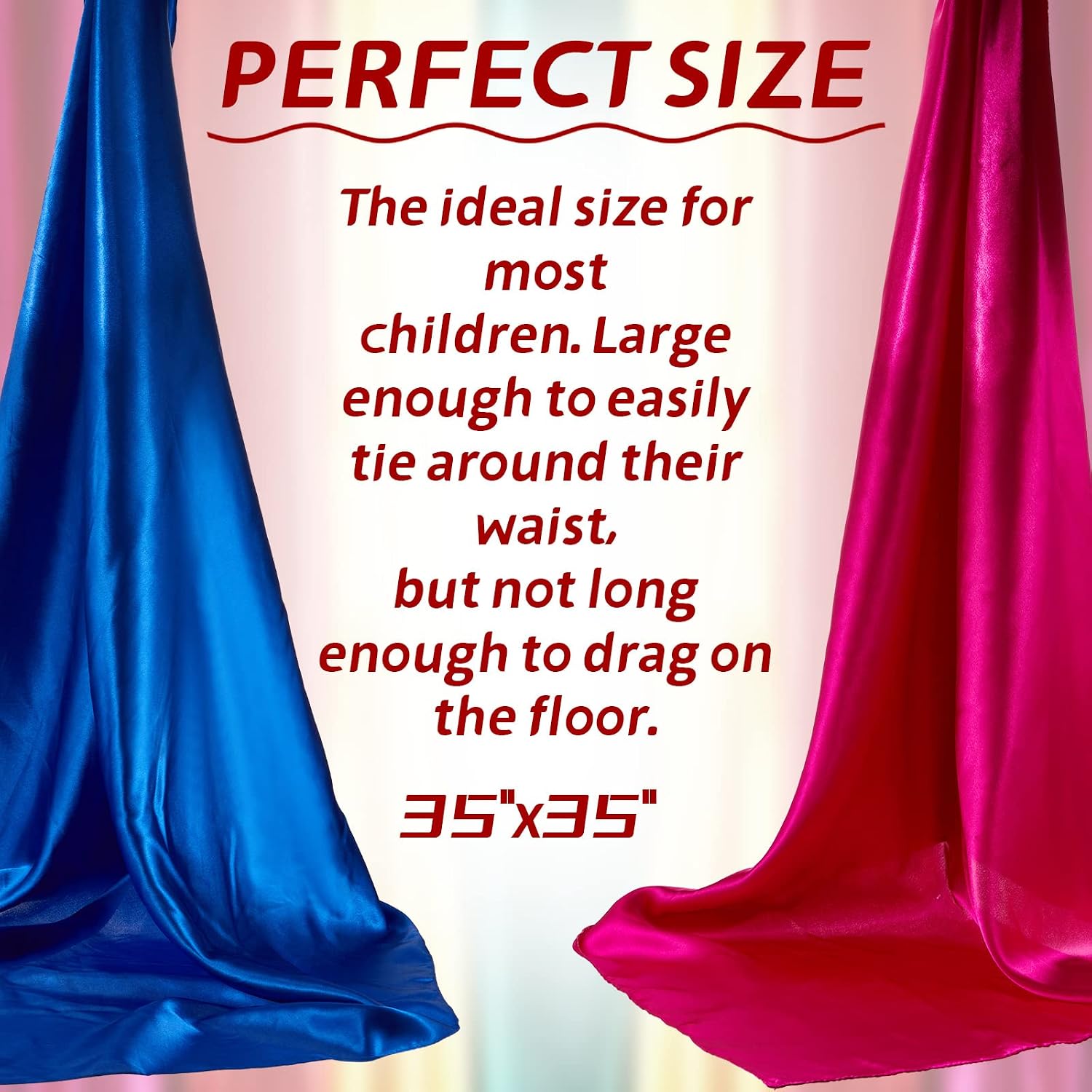 Geyoga Fabric Juggling Scarves 35 x 35 Inch Rainbow Play Scarves Dance Creative Pretend Dress