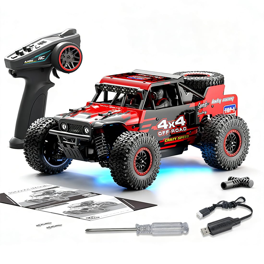 Auto radiocomandate, RC Crawler, SG202-MAX Scala 1/20 4WD Completamente Proporzionale In Metallo