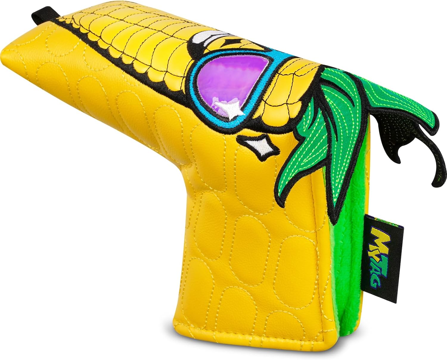 Funny Golf Putter Headcover, Creative Corn Blade Putter Cover Strong Magnetic Golf Club Head Cover