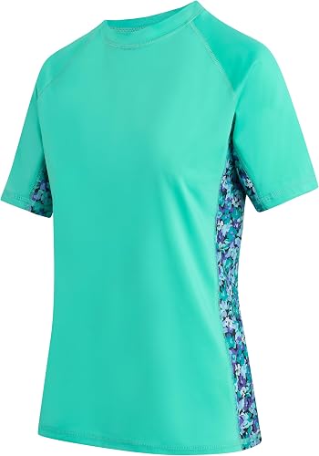 Kanu Surf Womens, Breeze UPF 50+ Short Sleeved Active Rashguard & Workout Top, B