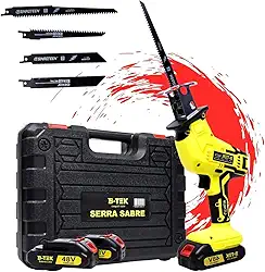 Serra Sabre Serrote Elétrica 2 Bateria Profissional Portatil