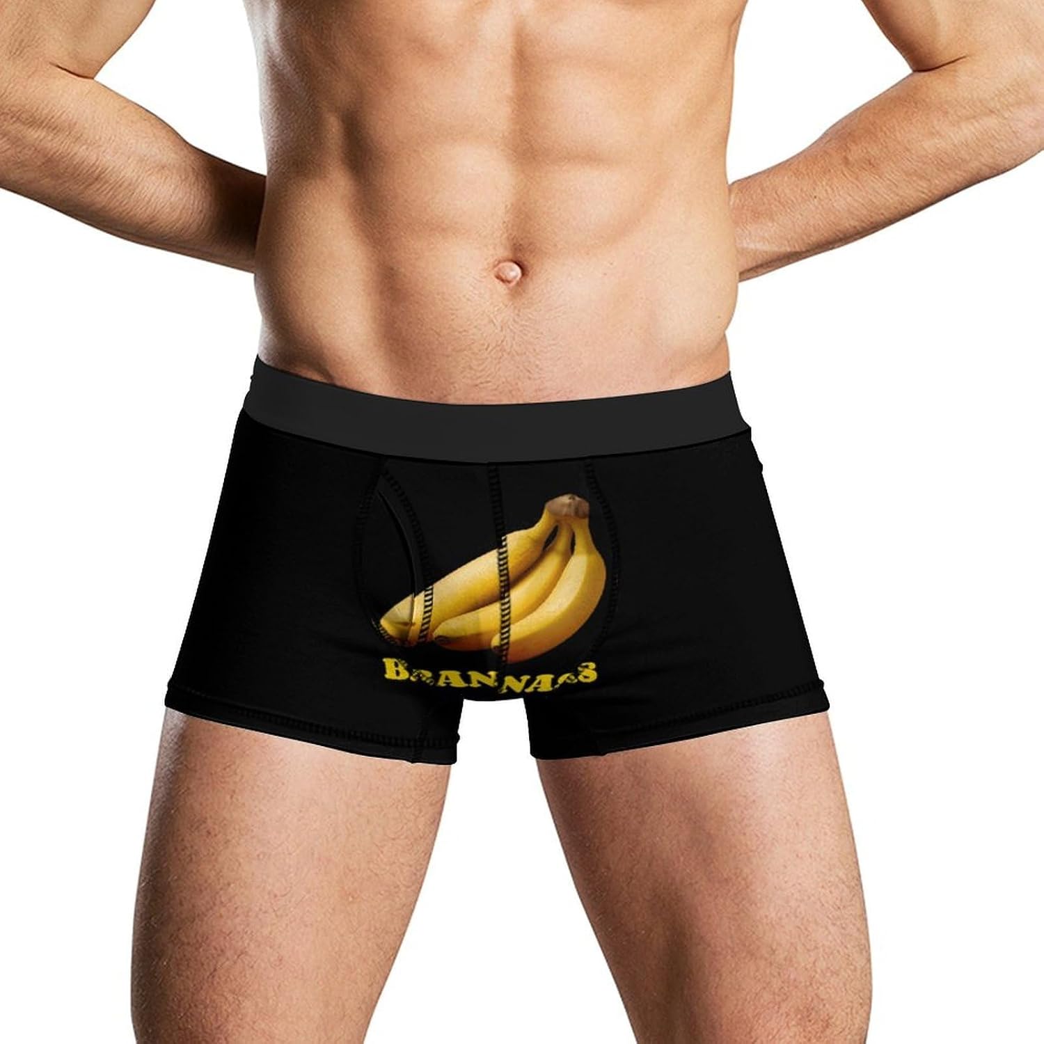 Banana Novelty Men's Boxer Briefs Soft Breathable Underpants Trunks Stretch Underwear