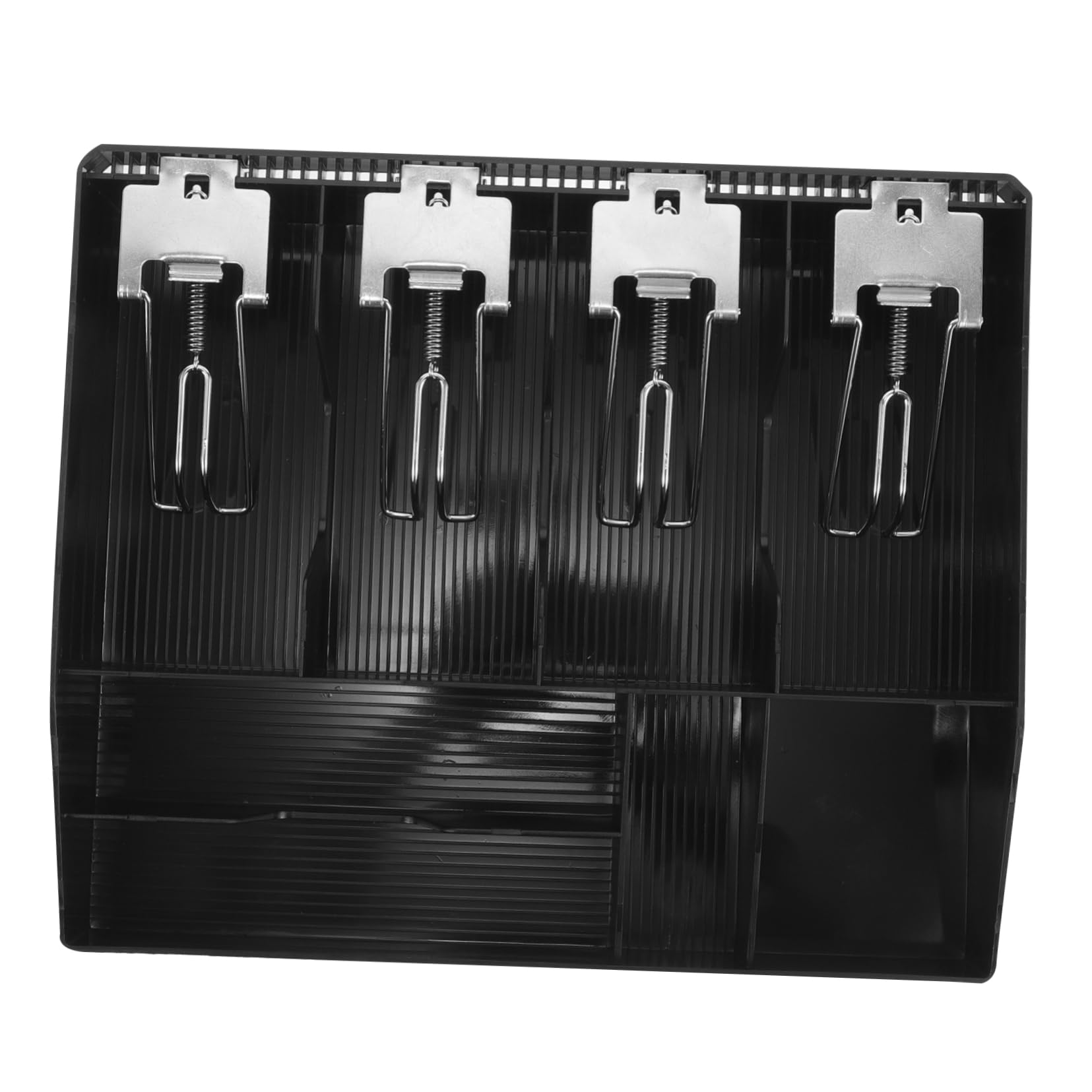 Generisch Kasse Geld Tablett Kassierer registriert Slot Stand Karte money organizer money clip money box portemonnaie clip moneybox Ladenregister bis Schubladeneinsatz Münzfach Plastik Black