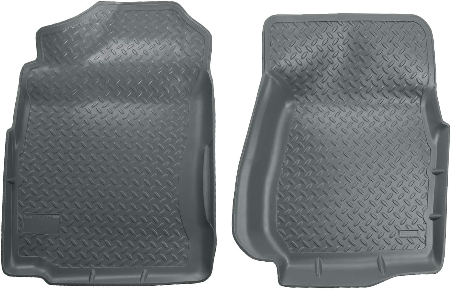 Husky Liners Classic Style | Fits 1999-2007 Chevrolet Silverado/GMC Sierra 1500 Standard Cab | Front Floor Liners, Grey | 31402