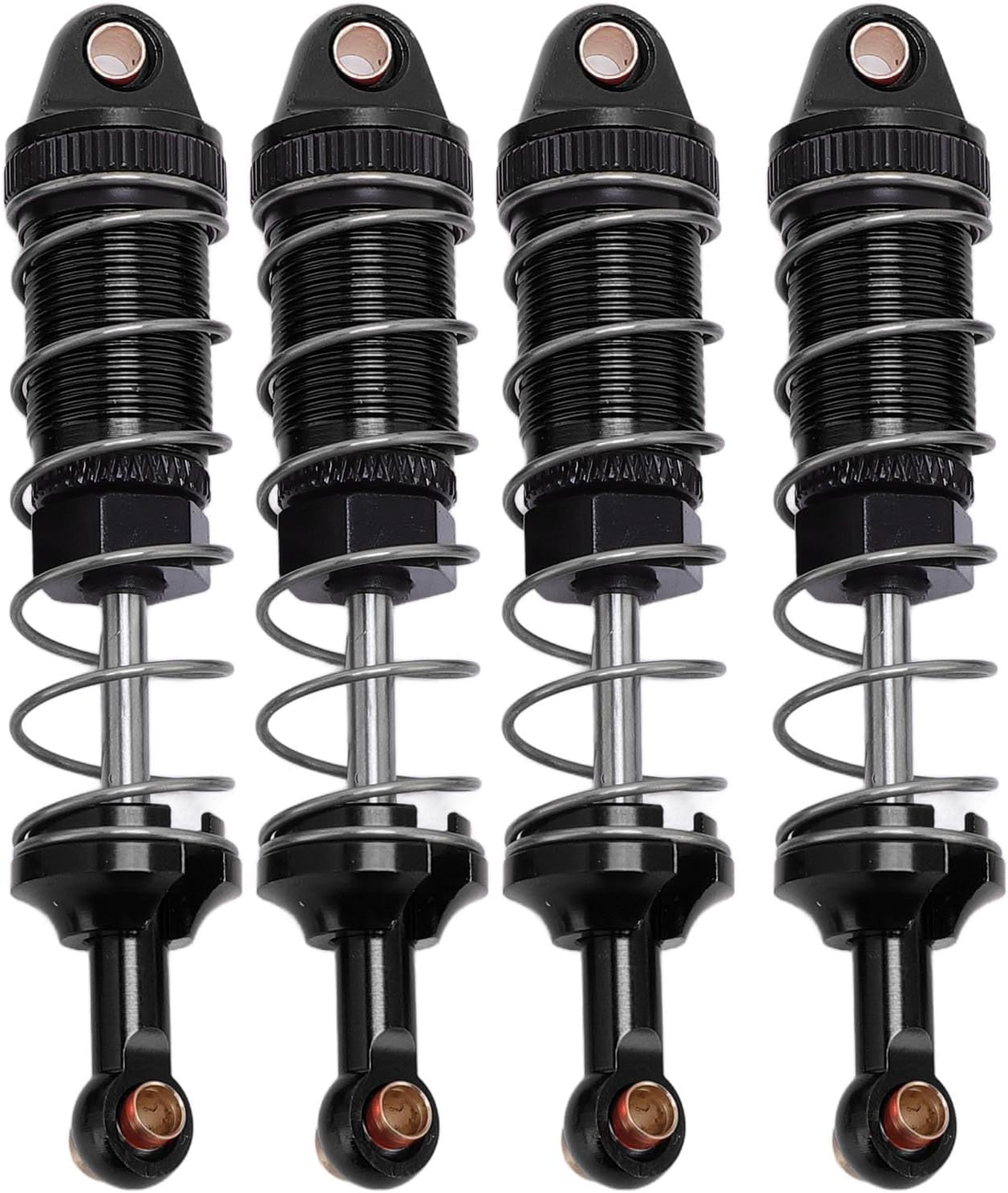 RC Car Alloy Hydraulic Shock Absorber MN128 MN86 G500 1/12 Scale Remote Control Car Reducing Bumps Replacement Parts (Titanium)