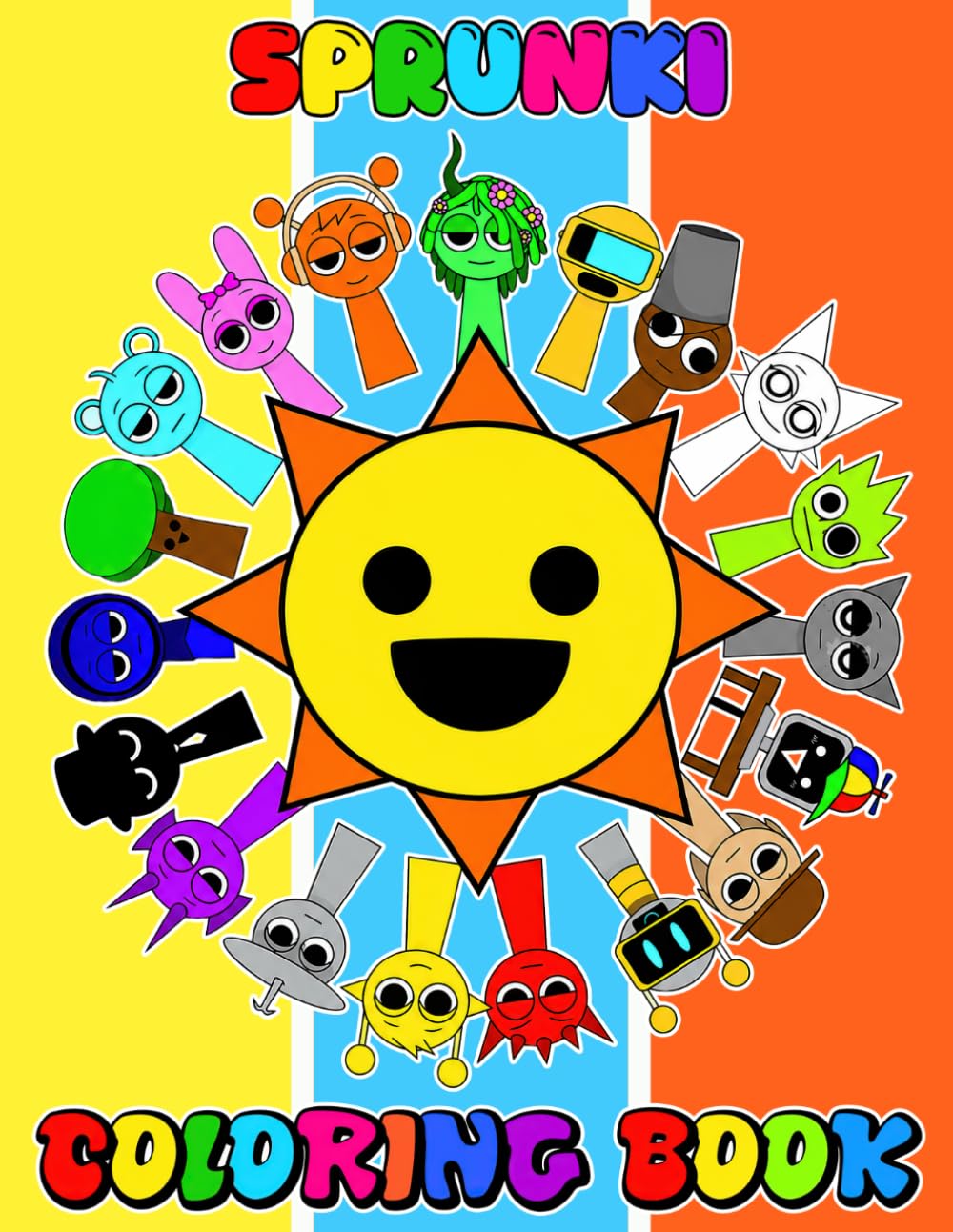 A Coloring Book: JUMBO Drawing Pages Of Characters for Kids Ages 4-8 8-12 | +50 High Quality Coloring Pages for Stress Relief and Relaxation