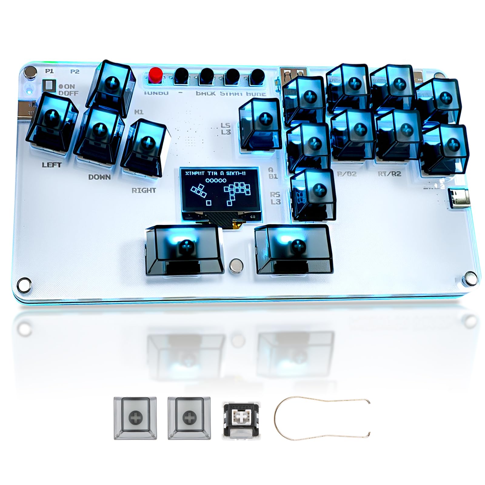 Amazon.com: Stickless Arcade Stick 16Keys All-Button Black