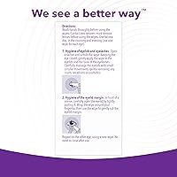 Vista 5 de iVIZIA Toallitas limpiadoras de párpados para limpieza de párpados sensibles, sin conservantes, micelar, sin enjuague, removedor de maquillaje suave