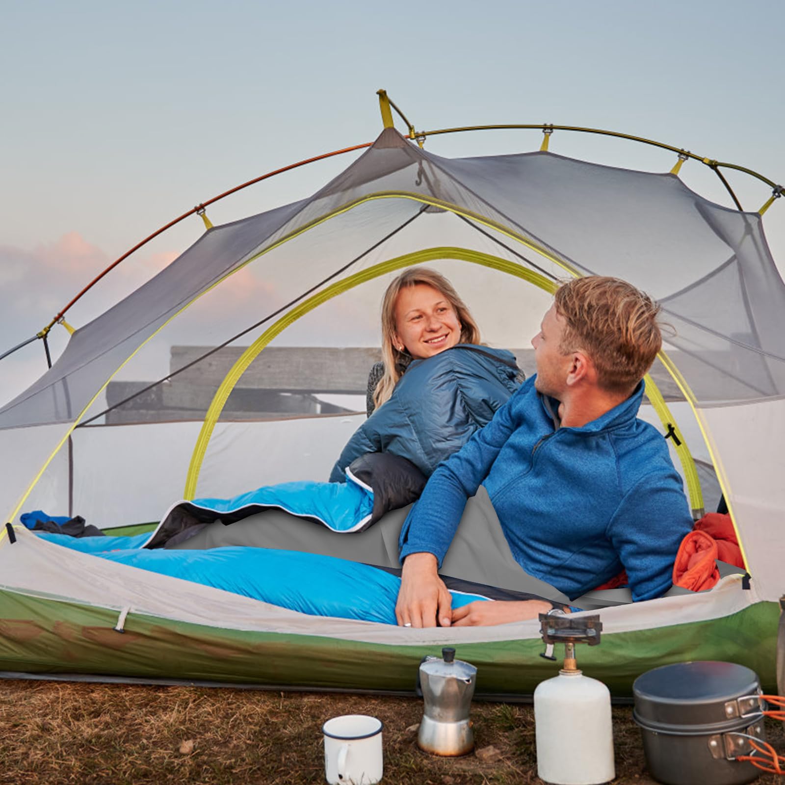 JAICOM Doublure de sac de couchage – Drap de voyage et sac de couchage pour adulte, drap de voyage léger pour camping, hôtel et auberge, extérieur