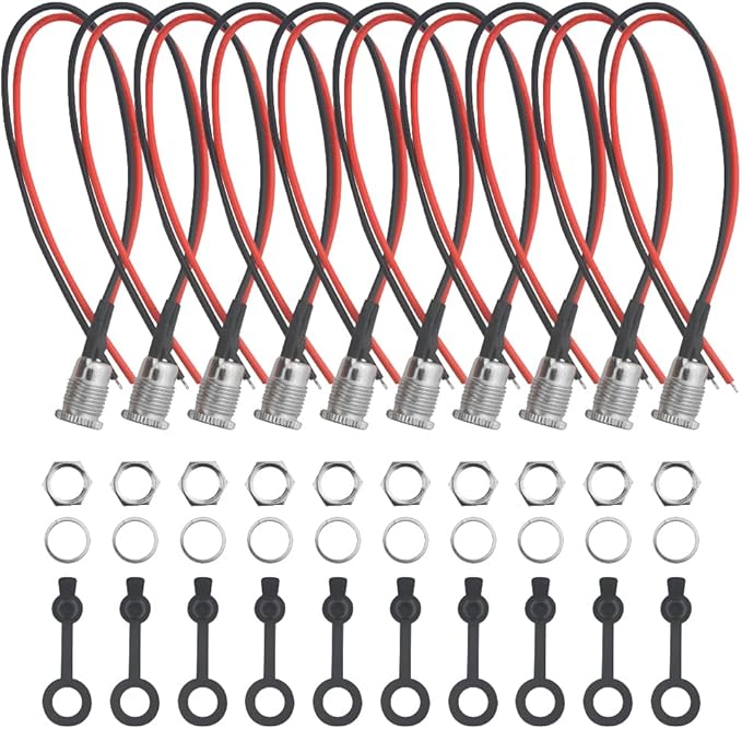 10 Conectores DC 5.5x2.1mm Jack Hembra con Tapa Impermeable miniatura 3