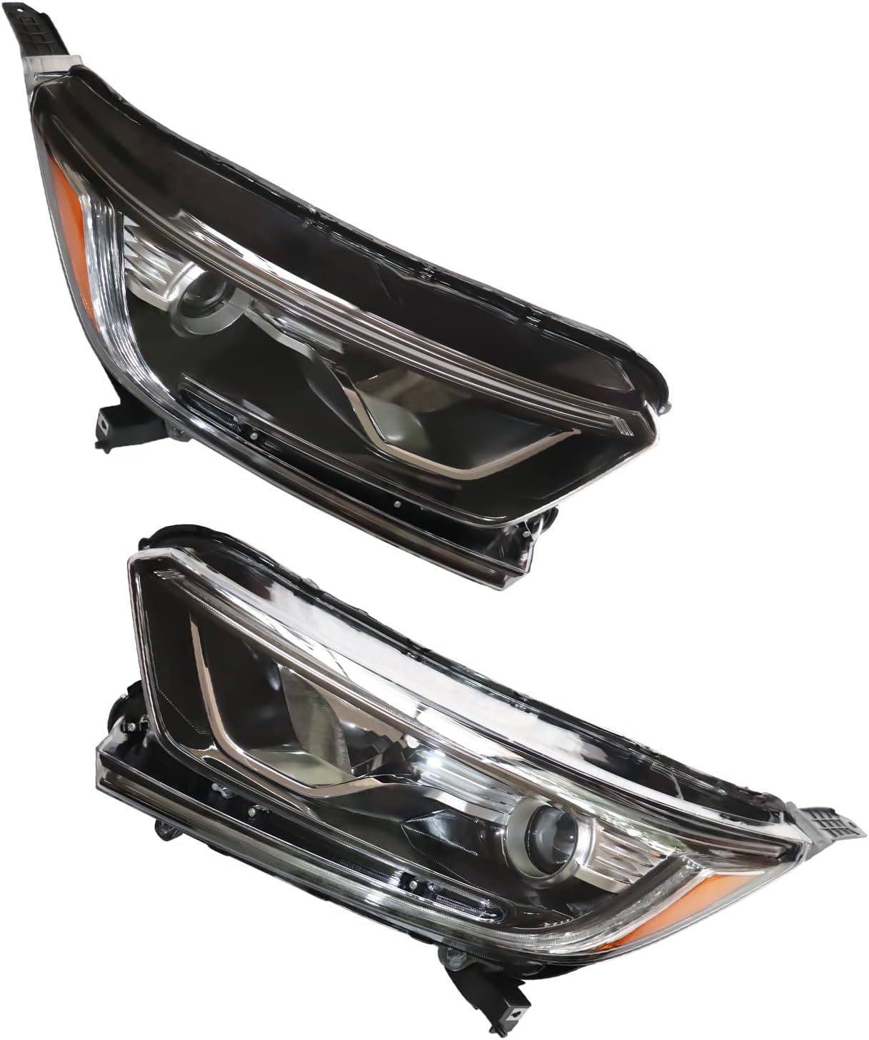 LYNICESHOP Front Headlight, Clear Headlight for 2017-2021 Honda CRV CR-V Halogen Headlights, Assembly Replacement Factory Headlamp (Driver + Passenger Side)