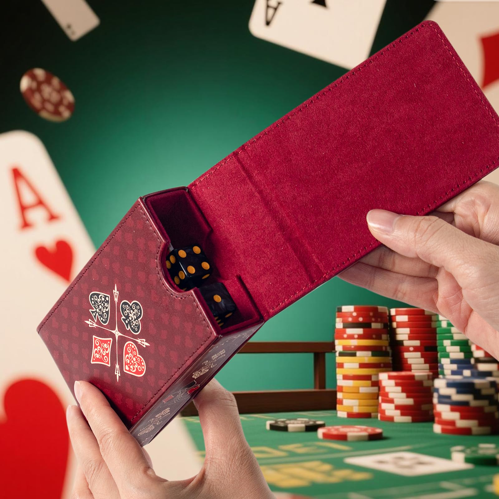 Leather Playing Card Box - Protect Your Cards -2