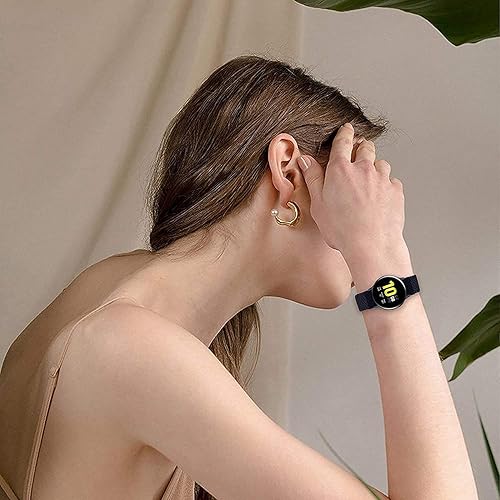 Miniatura 4 de Minggo Correa trenzada compatible con Samsung Galaxy Watch3 de 1.772 pulgadas, correa de repuesto elástica tejida compatible con Gear S3