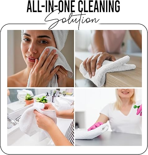 Miniatura 234 de DAN RIVER Juego de 4 toallas de baño, 27 x 54 pulgadas, 100% algodón, más grandes y ligeras, de secado rápido, súper suaves y absorbentes, toallas