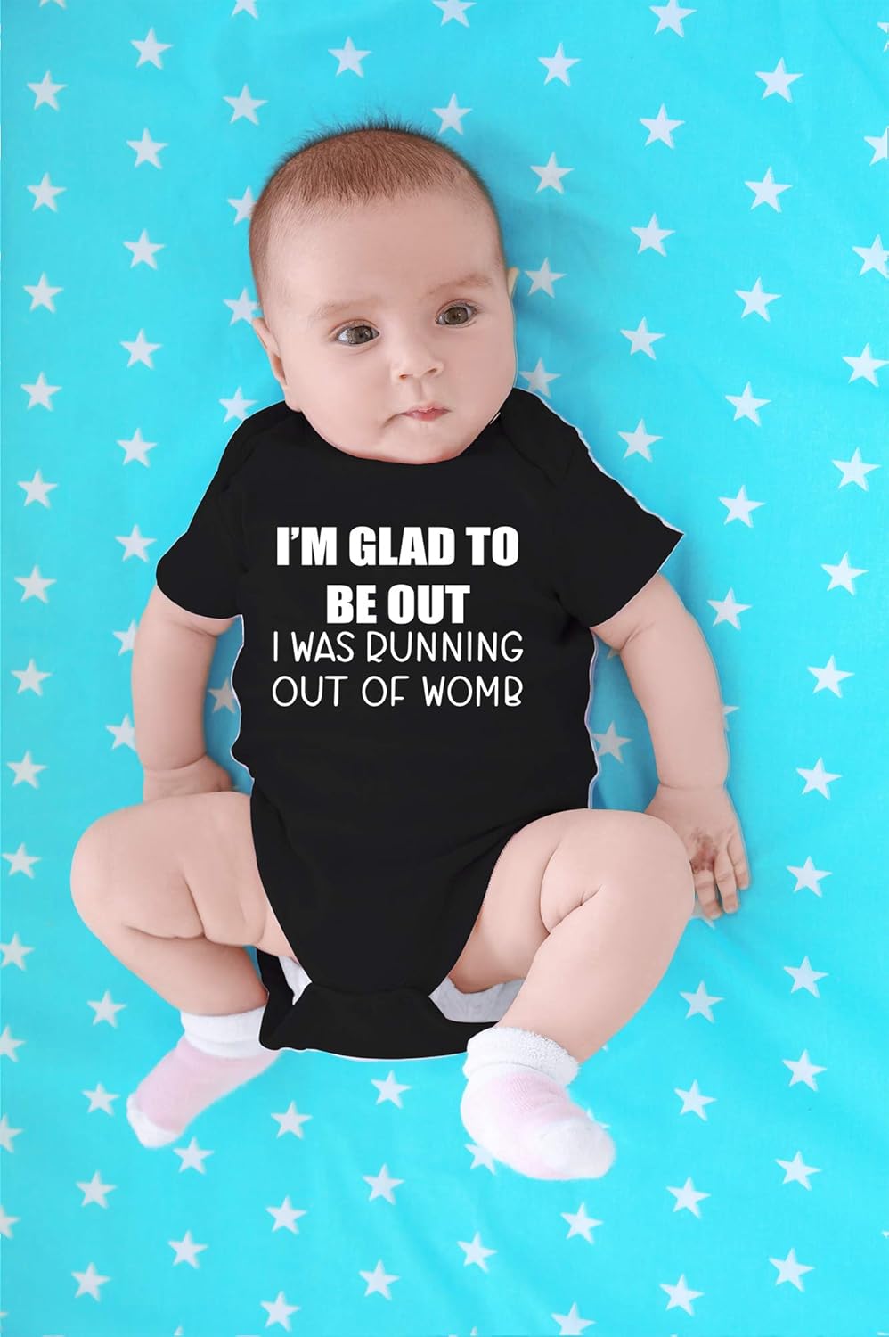 CBTwear I'm Glad to Be Out - Baby Clothes - Funny Newborn Bodysuit Outfits for Boys and Girls - Image 4