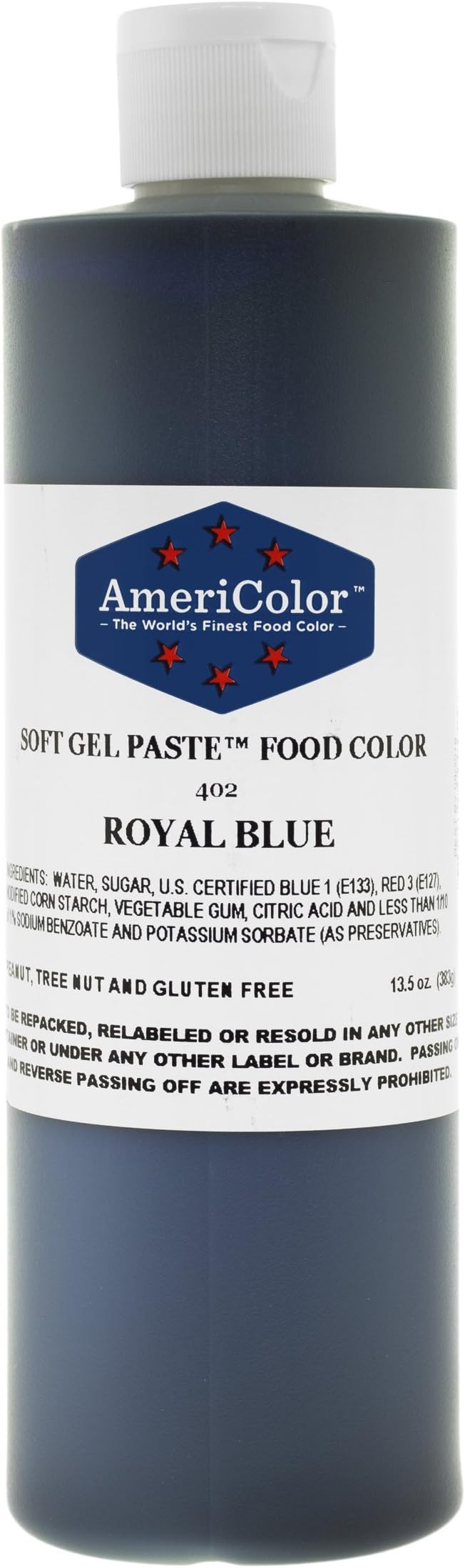 Americolor Royal Blue - Soft Gel Paste Food/Icing/Buttercream Colouring 13.5oz / 382.7g
