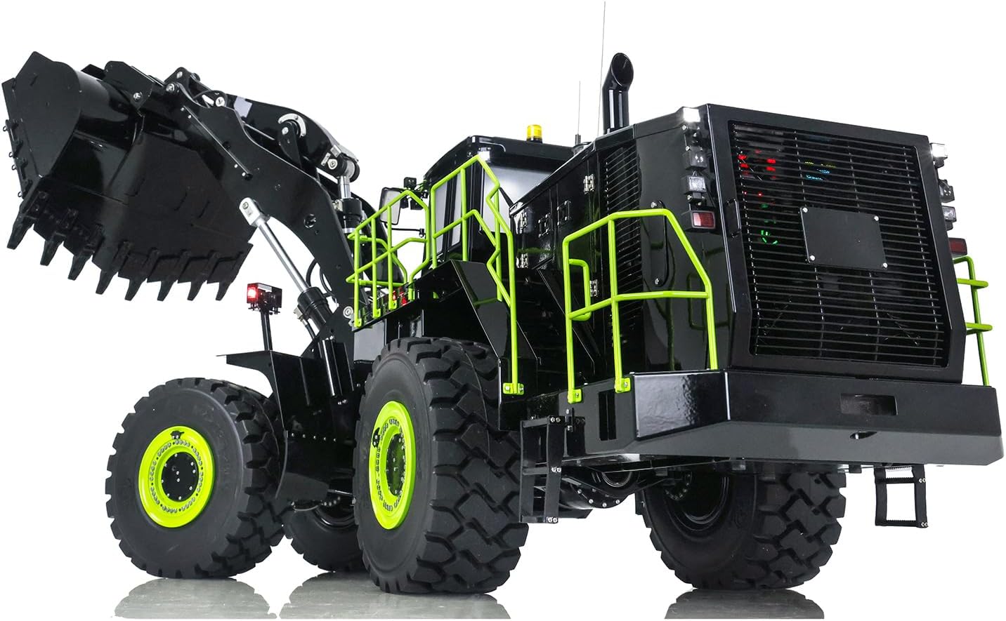 KABOLITE 1/14 RC Hydraulic Heavy Loader RTR HUINA K988 Upgraded Version Pl18 Lite Radio Motor ESC Servo Rotating Light Rock Shovel Bucket Construction Vehicle Hobby Grade Model