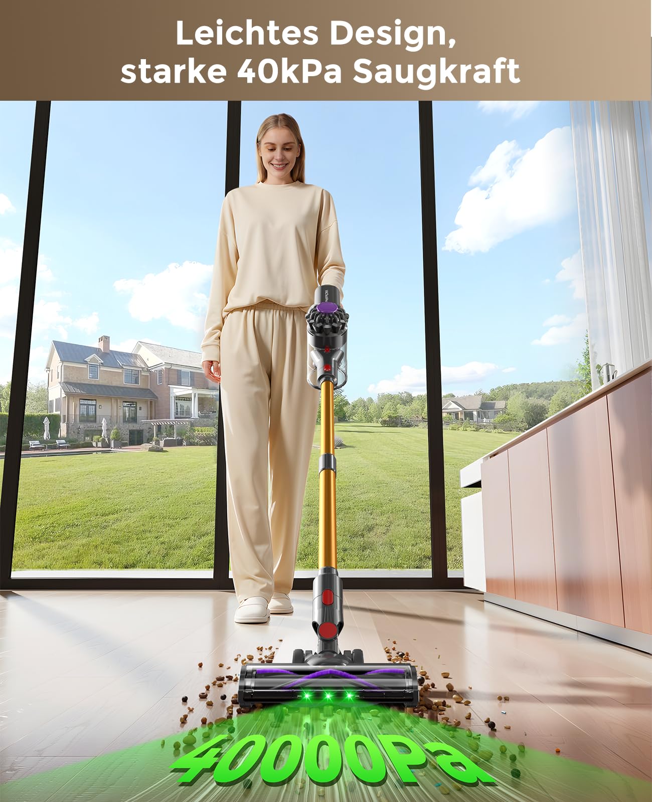 VACTechPro 40KPa Akku Staubsauger kabellos – Bild 2