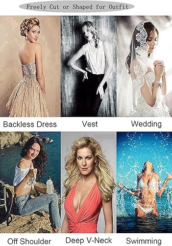 Miniatura 6 de Brasier adhesivo de silicona para levantamiento de senos, sin espalda, sin tirantes, cinta adhesiva invisible para mujeres