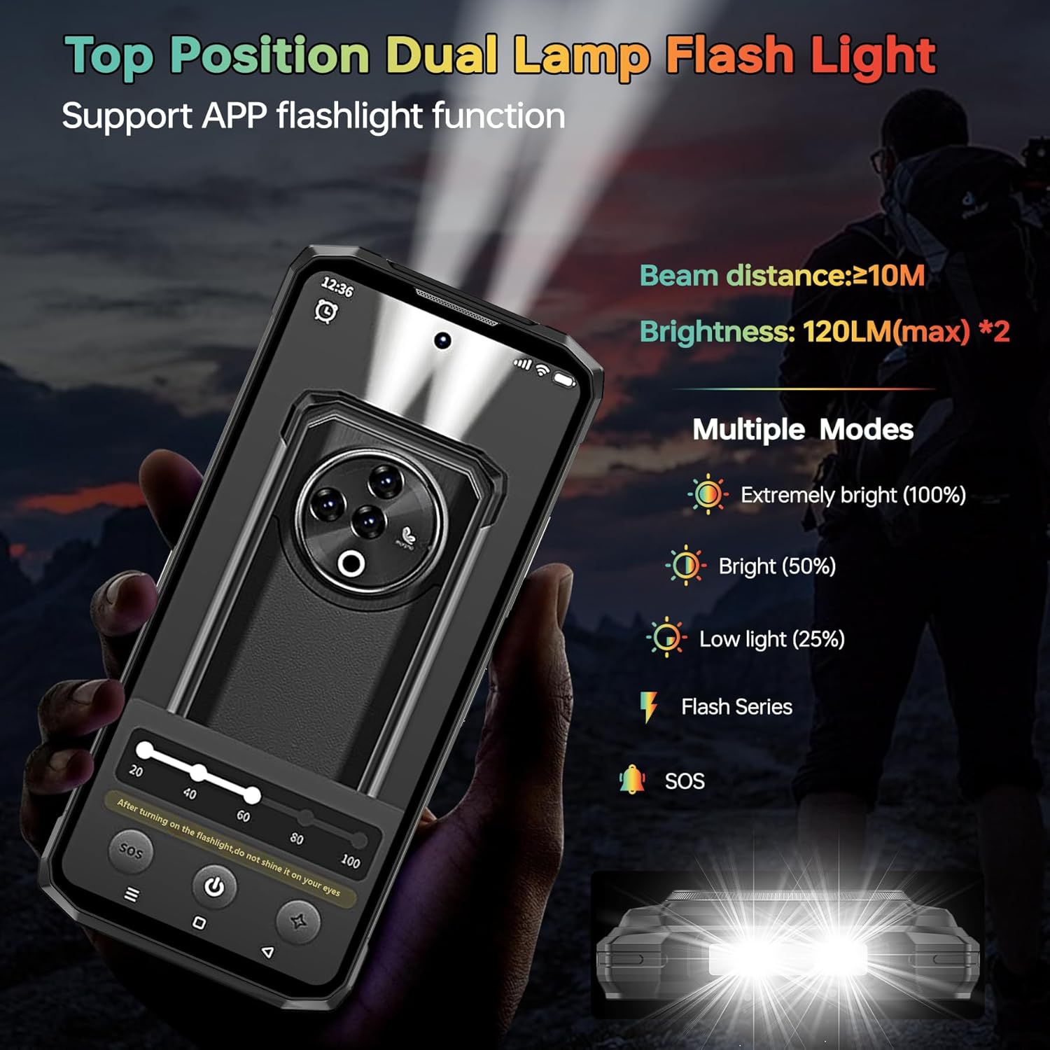 Image showing the top position dual lamp кол чырак