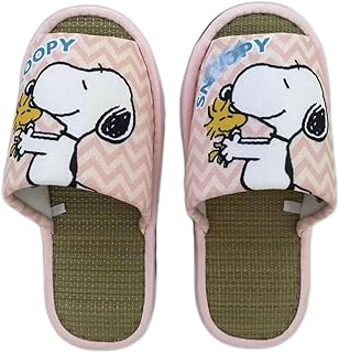 スヌーピー チャーリー ブラウン 畳スリッパ ルームシューズ ハウススリッパ 室内 室外 夏用トイレ 静音 超軽量 子供 レディース キャラクター おしゃれ 男女兼用 部屋 来客用 自宅用 かわいい(A)