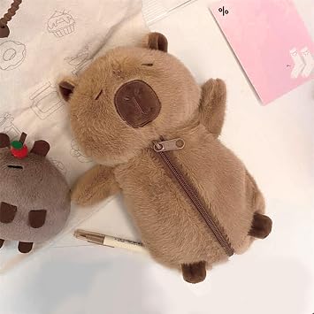 Soft Plush Pencil Case Zippered Pencil Bag For Student Adult Large Capacity Pen Pouches Travel Cosmetic Storage Bag Fun Pen Holder