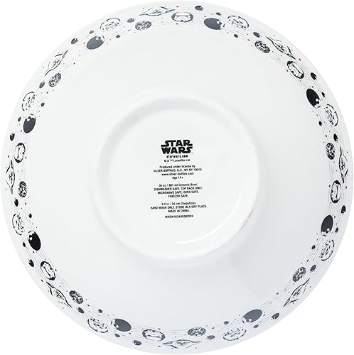 Miniatura 219 de Silver Buffalo - Cuenco con palillos para arroz, fideos o ramen, de cerámica, modelo Hogwarts Railways con escudo, de Harry Potter, apto