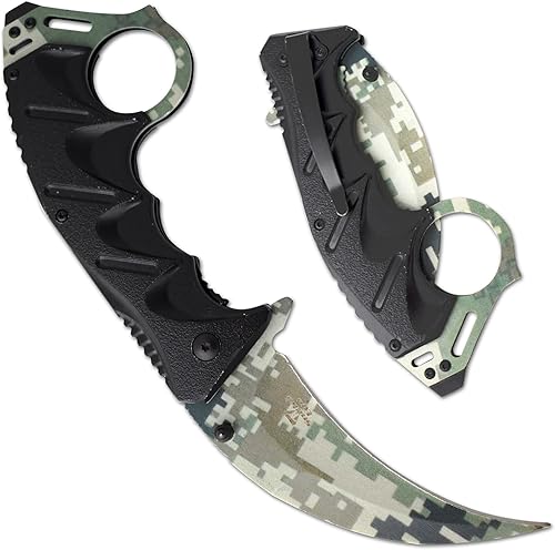 Snake Eye Tactical Everyday Carry Spring Assist Style Cuchillo de bolsillo plegable EDC (camuflaje verde)