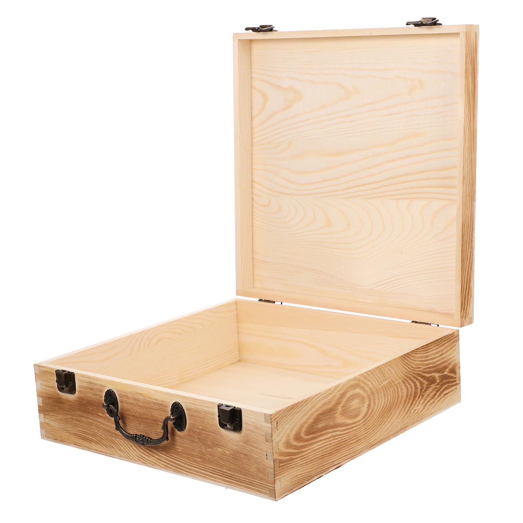 TOKIDNY Caja Retro Caja De Madera 30X30X10Cm Caja De Madera Organizador Cofre Del De Madera Decorativo Joyero Contenedor De Madera Organizador De Madera Caso Organizador De Joyas