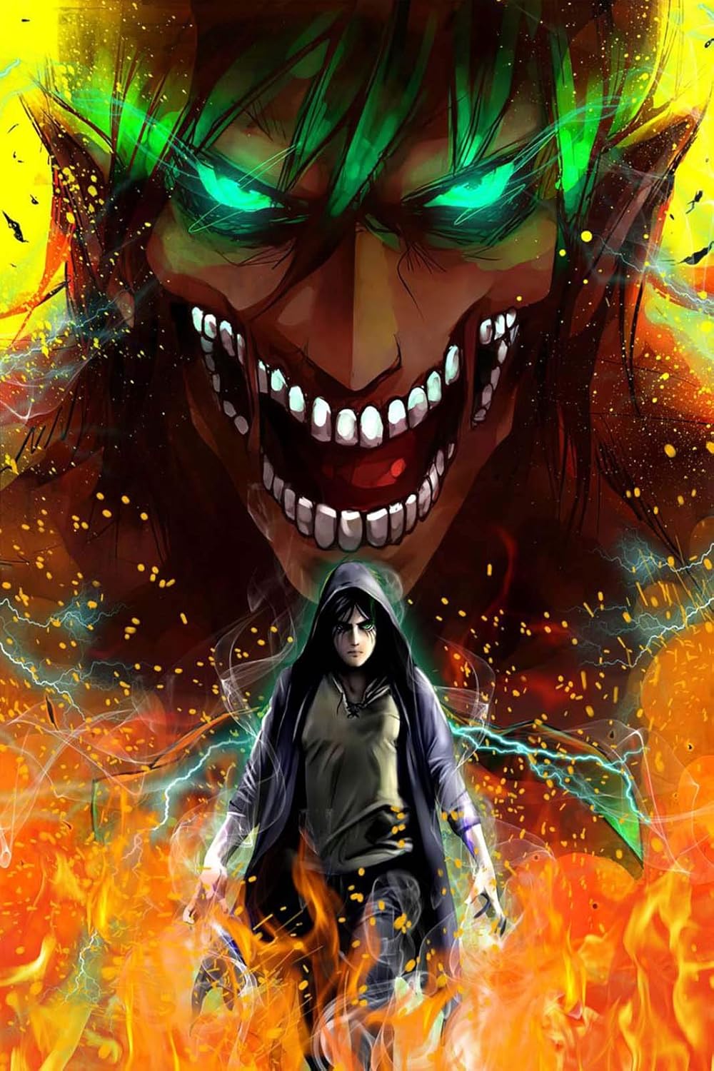 進撃の巨人アニメポスター壁画 現代アートホリデーギフト 家の装飾ポスター壁画の 進撃の巨人アニメポスター壁画 現代アートホリデーギフト 家の装飾ポスター壁画の