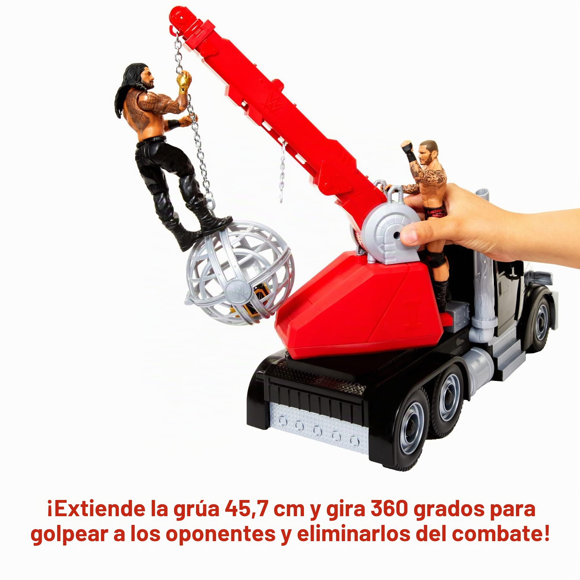 WWE Figuras de Acción Vehículo Wrekkin Rampage Rampage Rig Breakaway Truck para figura de 6 pulgadas, regalo para niños y coleccionistas
