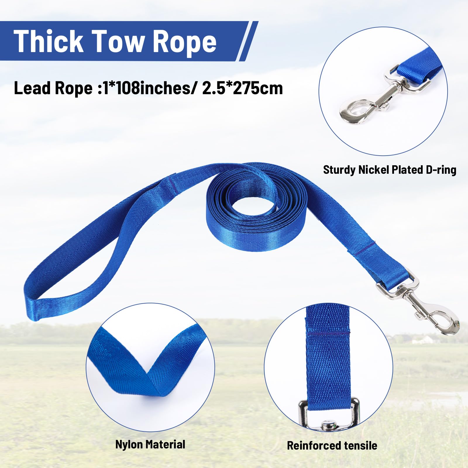 Horse Halter Cow Halter For Cattle Cow Halter Leading Rope For Showing ...