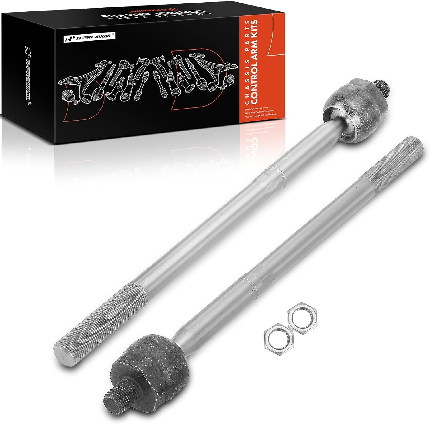 A-Premium 2 x Front Inner Tie Rod Ends, Compatible with Volvo XC60 2010-2016, S60 2011-2014, S60 Cross Country 2016, XC70 2008-2016, S80 2007-2016, V70 2008-2010