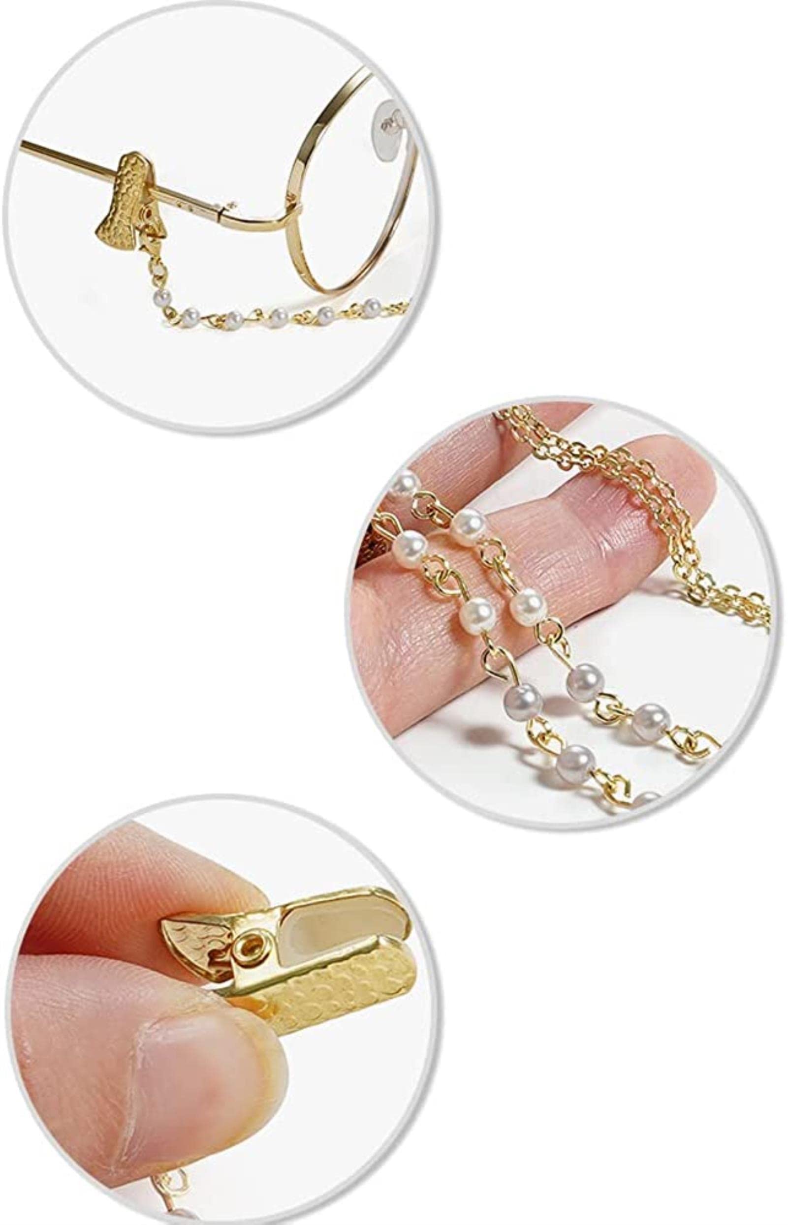 Chaînes pour Lunettes, Cordons pour Lunettes de Lecture, Cordons de Maintien pour Lunettes de Femme