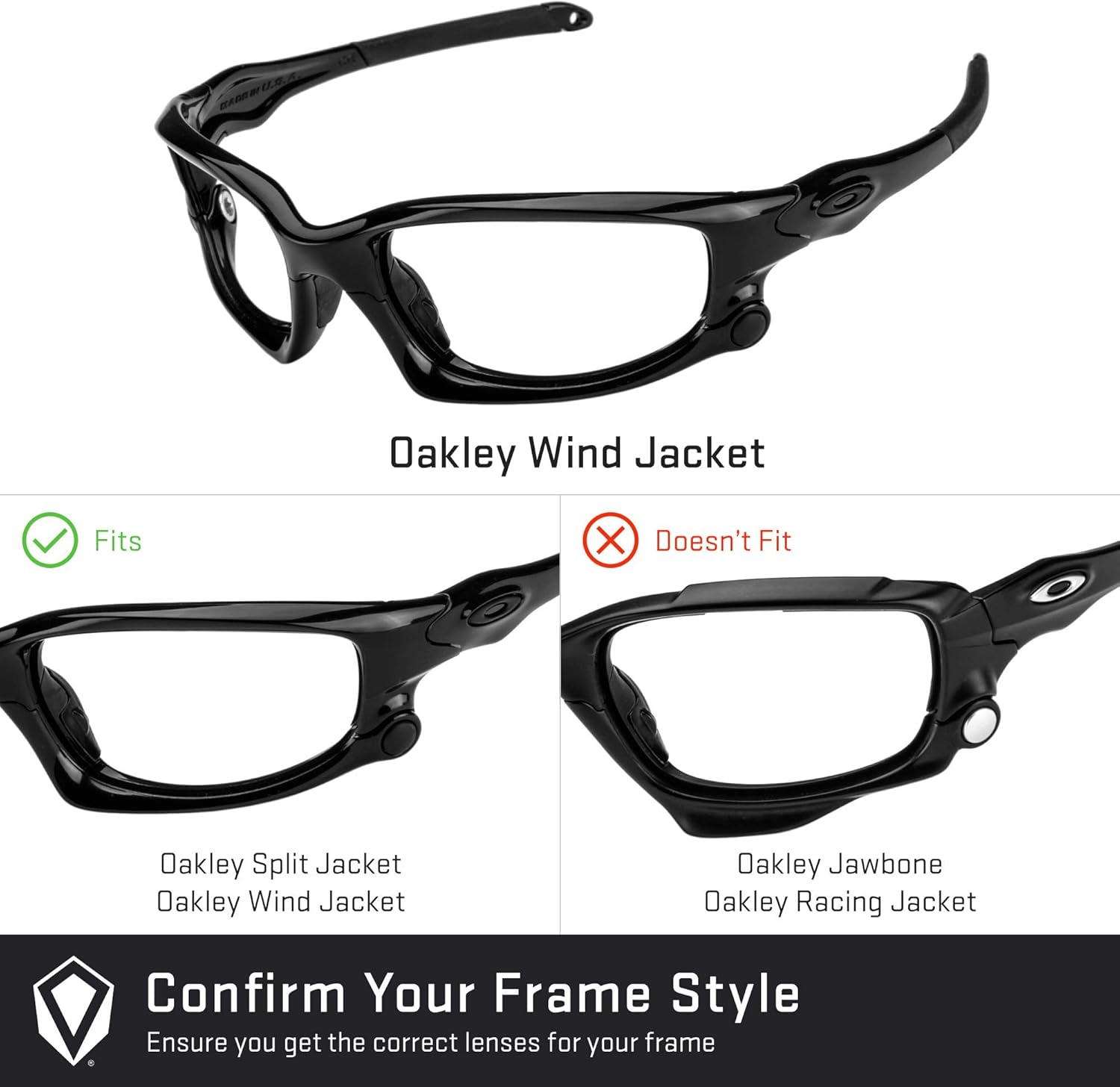Revant Replacement Lenses for Oakley Wind Jacket OO9142