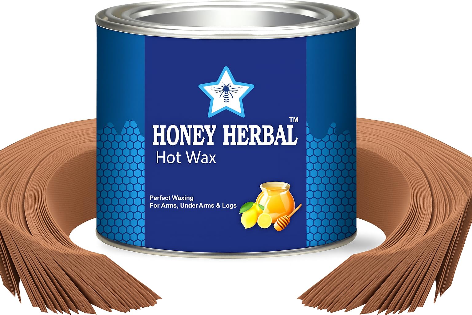 Hot Wax 600g for Hair Removal with 10 Premium 120 GSM Waxing Strips | Professional Salon Wax for Women & Men | Body Wax for Arms, Legs, Underarms & Bikini Area-image-32