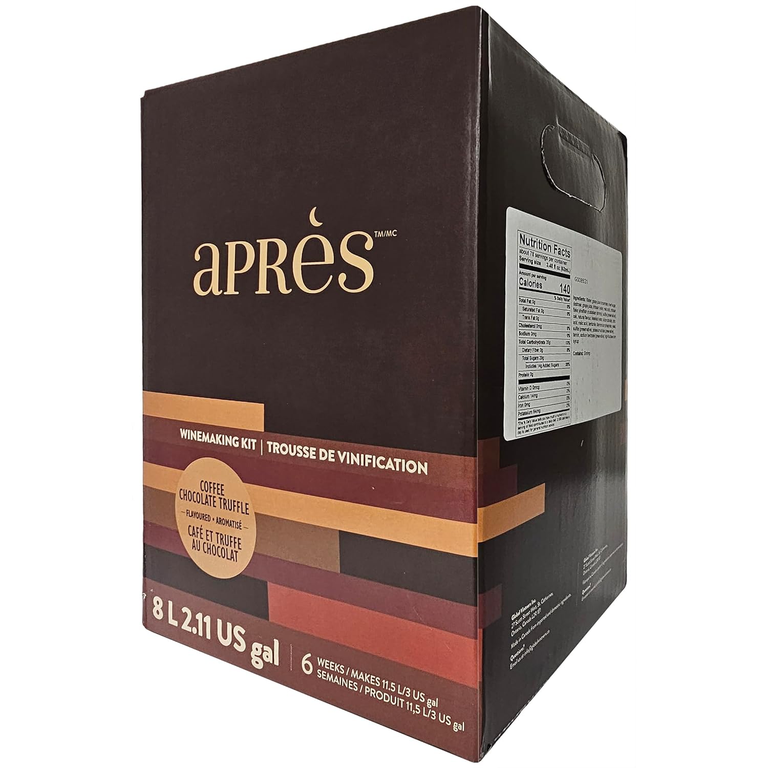 Apres Coffee Chocolate Truffle Dessert Wine 8l Kit (Limited) - 3 Gallon Ingredient Kit