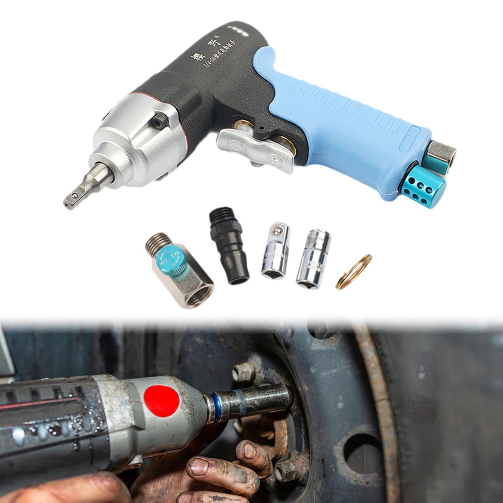 Generic Mini Chiave a Percussione Pneumatica Da 1/4 di Pollice per La Manutenzione Auto