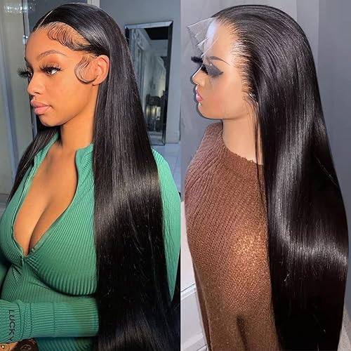Iris Queen Pelucas de cabello humano con encaje frontal HD 10A de 28 pulgadas, densidad 180, pelucas de cabello humano con encaje frontal de 13 x 4