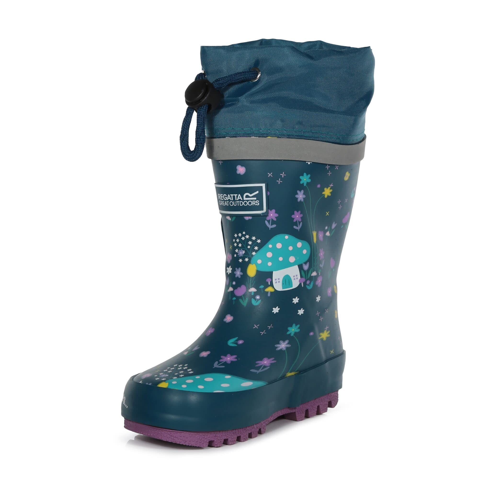 Girl's Regatta Kids Peppa Pig Splash Wellies - Blue - Size: 12K