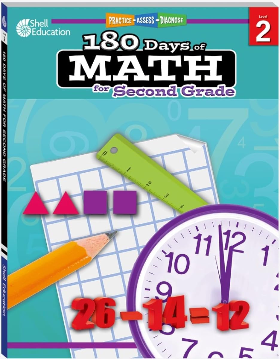 180 Days™: Math for Second Grade: Practice, Assess, Diagnose