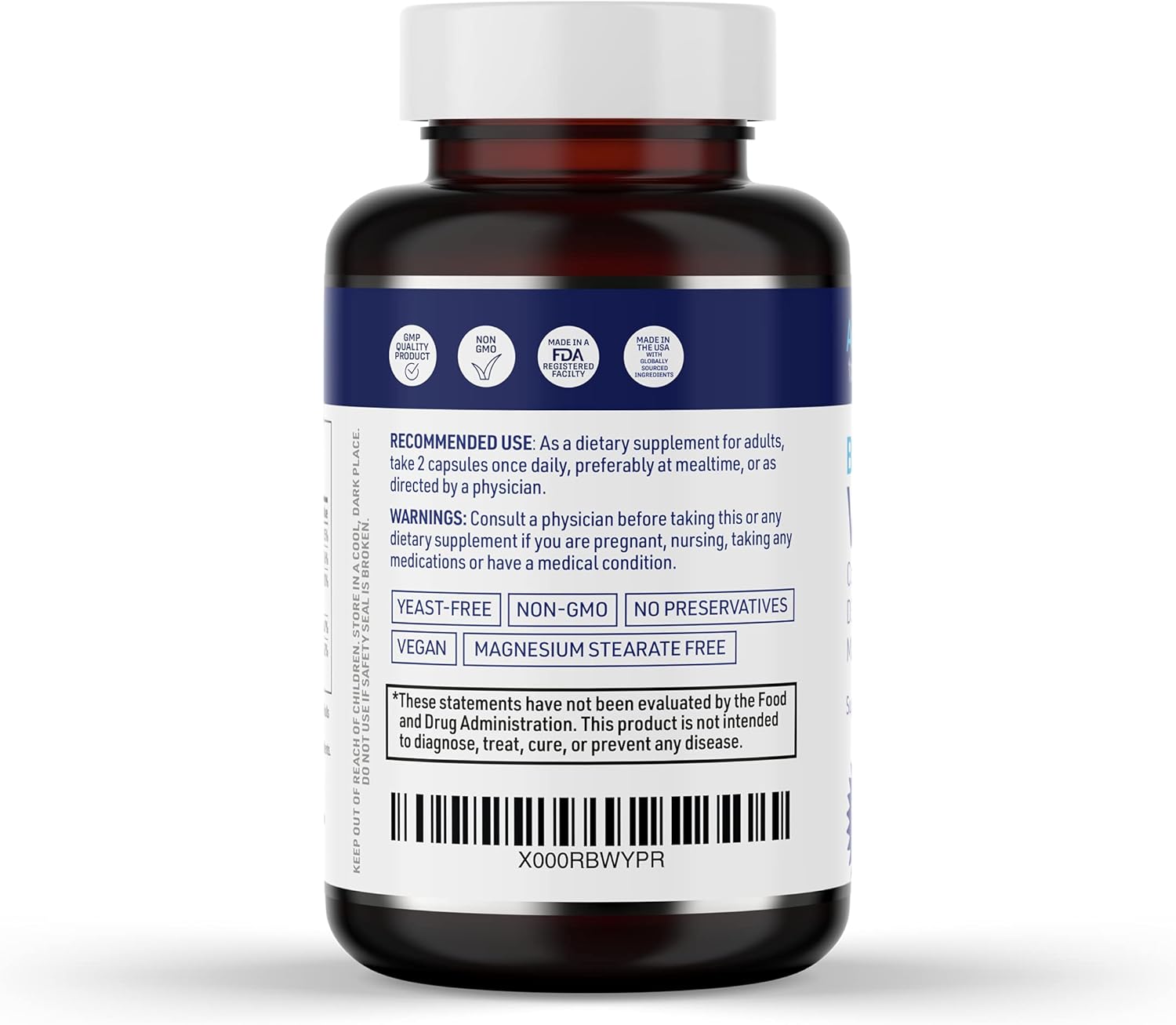 Vitamin B Supplements Complex with Vitamins B6 20mg, D3 1000IU, Magnesium 260mg, Methyl B12 1000mcg, and Methylfolate Folate (Folic Acid) 600mcg DFE. Doctor Formulated MTHFR Support Supplement. : Health & Household