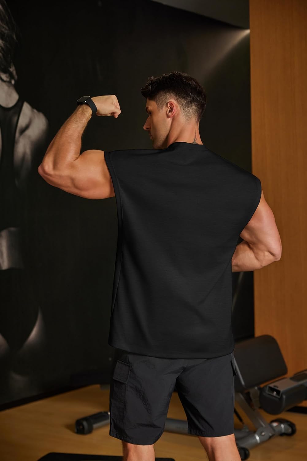 COOFANDY Mens Workout Tank Tops Summer Sleeveless Tee Shirts Casual Stylish Gym Muscle Shirt Loose Fit for Basketball - Image 7